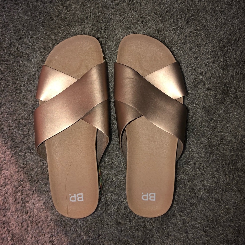BP Torri Platform Slide Sandal (Rosegold)